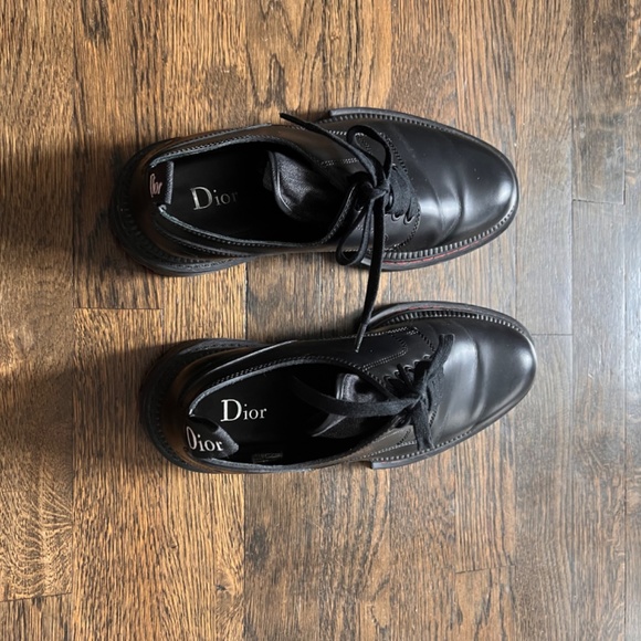 Dior men’s black smooth calf leather Oxford shoes main image 5